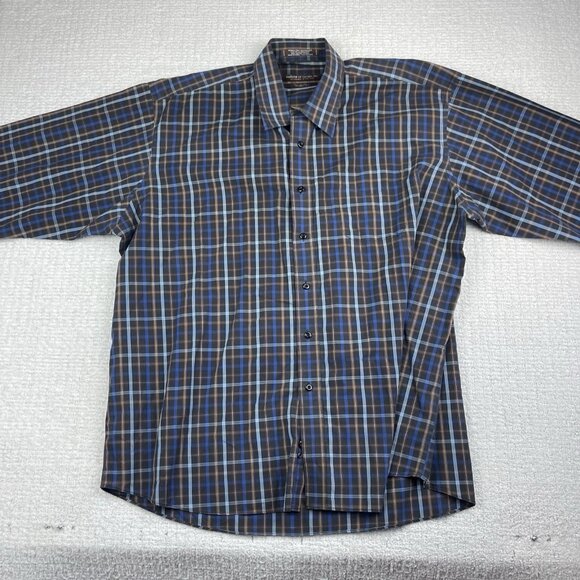 Lot of x2 Forsyth of Canada Dress Shirts Wrinkle Free Lined / Plaid Men Sz 2XL - Picture 5 of 16